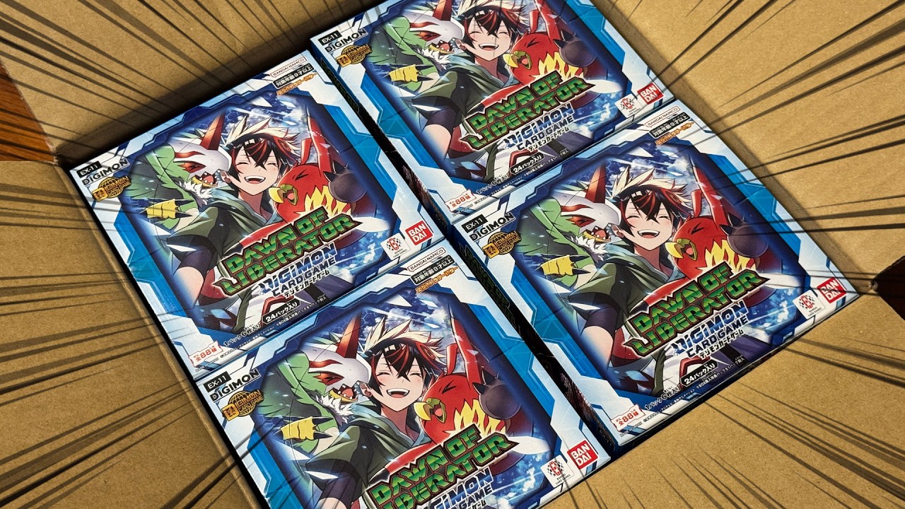 Лучше поздно, чем никогда! Открытие кейса EX-11 «Рассвет Освободителя»! (Карточная игра Digimon)