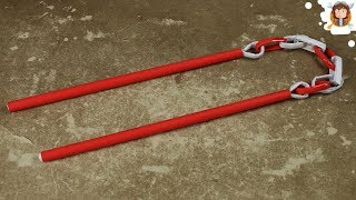 How To Make A Paper Nunchaku - Ninja Weapons
