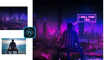 Cyberpunk effect photoshop 2024 - cyberpunk photography tutorial