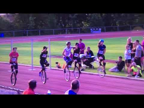 一輪車世界大会　片足レース決勝　2014 inCanada 優勝　高田朝日