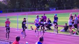 一輪車世界大会　片足レース決勝　2014 inCanada 優勝　高田朝日