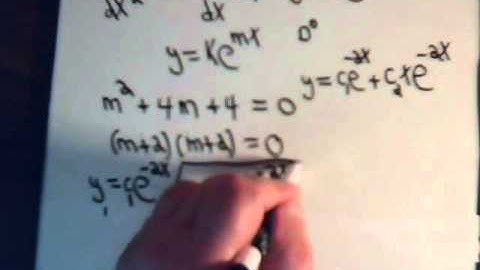 Auxiliary Equation With Repeated Roots - Example 1