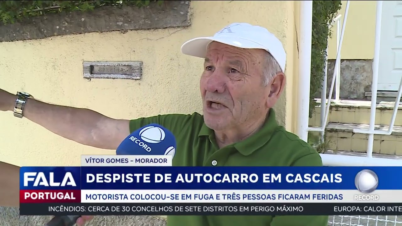 Despiste de autocarro em Cascais