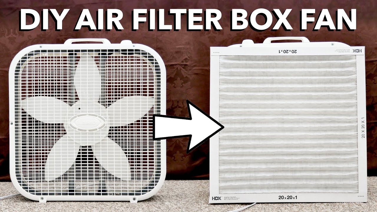 Simple DIY Air Filter Box Fan Build Test YouTube Simple DIY Air Filter Box Fan Build Test YouTube