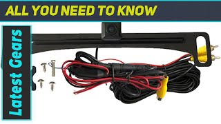 Voxx ACAM4 HD Wide Angle License Plate Mounted Backup Camera - Enhanced Night Vision & Parking
