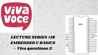 Viva Question Set 2|Embedded C Basics|VTU|BE|ECE|CSE|AI|8051 microcontroller|Keil Software|Registers