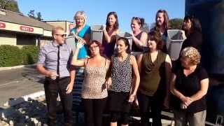 CIBC got nominated to do the ice bucket challenge for ALS by Island Savings. We rose to the occasion