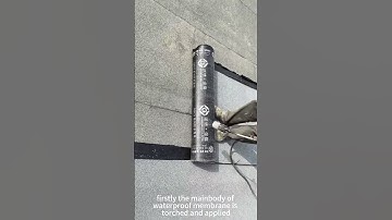 How to install sand surface torch on bitumen waterproofing membrane for roof repair? #waterproof