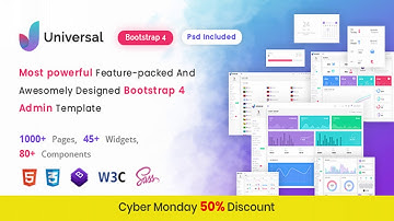 Universal - Clean & Modern Responsive Bootstrap 4 Multipurpose Admin Dashboard Template |
