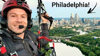 Flying Philadelphia On My Paramotor!