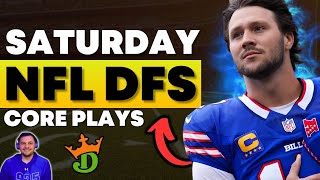 NFL DFS DIVISIONAL ROUND SATURDAY SLATE Preview: Top Plays and Winning Lineup Process DRAFTKINGS