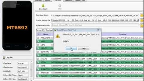 how to solve error:s_dl_pmt_err_no_space