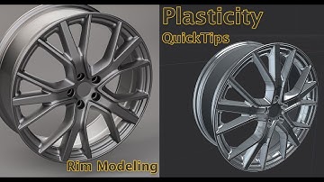 Car Modeling in Plasticity , Rim Modeling (QuickTip 6)