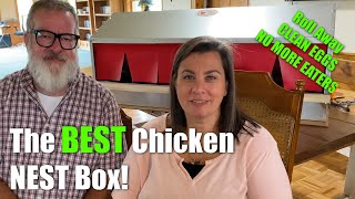 THE Best Chicken Nest Box PT 1 | Roll Away Clean Eggs | NO More Egg Eaters Big Family Homestead mp4