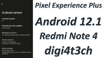|Pixel Experience Plus 12.1| |Android 12.1| |Redmi Note 4| |Mido| |Raw Review| By |DIGI4T3CH|