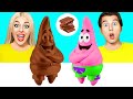 チョコレートの食べ物 vs 本物の食べ物のチャレンジ | 秘密のキッチンバトルの勝者は誰 Choco DO