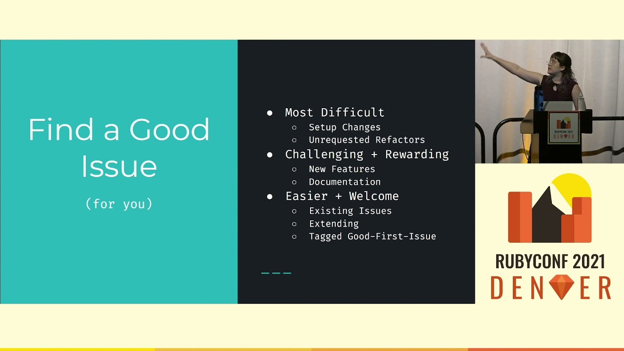 RubyConf 2021 - Your First Open-Source Contribution by Rachael Wright Munn