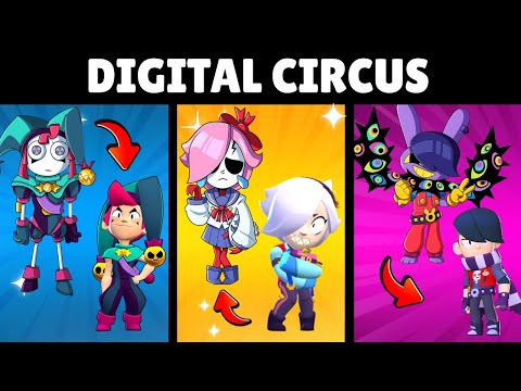 BRAWL STARS E DIGITAL CIRCUS É REAL? NESSE VÍDEO VOCÊ VÊ TUDO SOBRE ISSO 👀🎪