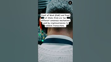 Proof of Work PoW and Proof of Stake PoS #shorts #cryptocurrency #proofofwork