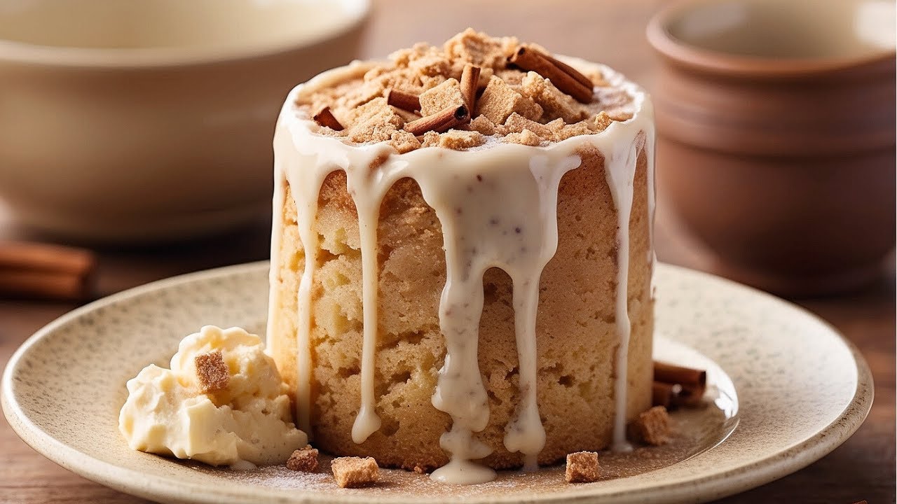 Кето-кекс с корицей в кружке | Низкоуглеводный десерт за 1 минуту