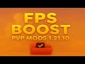FPS BOOST + Best PVP Mods for Minecraft 1.21.10 | Boost Performance Fast!