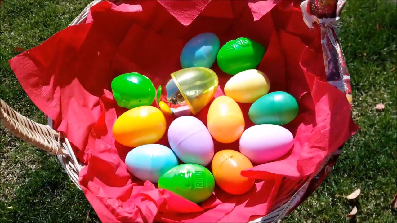 Easter Egg Hunt Surprise Toys for kids outdoor fun ,Pretend Play with