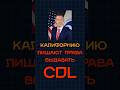 Калифорнию лишают права выдавать CDL! #дальнобойщики #новостисша #truckingjobs #truckdriver