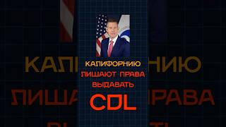 Калифорнию лишают права выдавать CDL!  #дальнобойщики #новостисша #truckingjobs #truckdriver