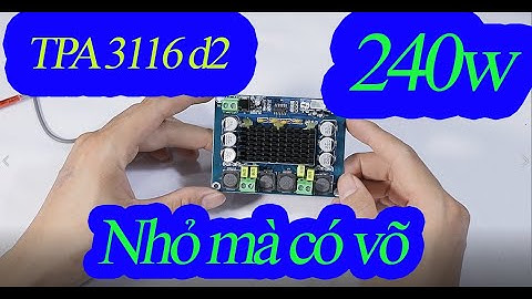 Mạch âm thanh TPA 3116 D2 - class D 120Wx2  - NGHE CHẤT NHƯ NƯỚC CẤT
