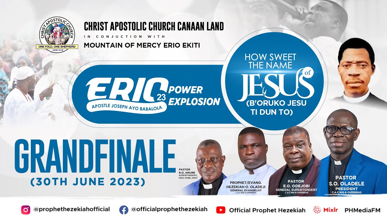 PROPHET HEZEKIAH OLADEJI'S MINISTRATION AT THE GRAND FINALE OF ERIO 2023 POWER EXPLOSION