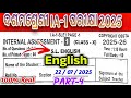 10th class ia1 english question paper 2025 || class 10 ia1 english question with answers 2025