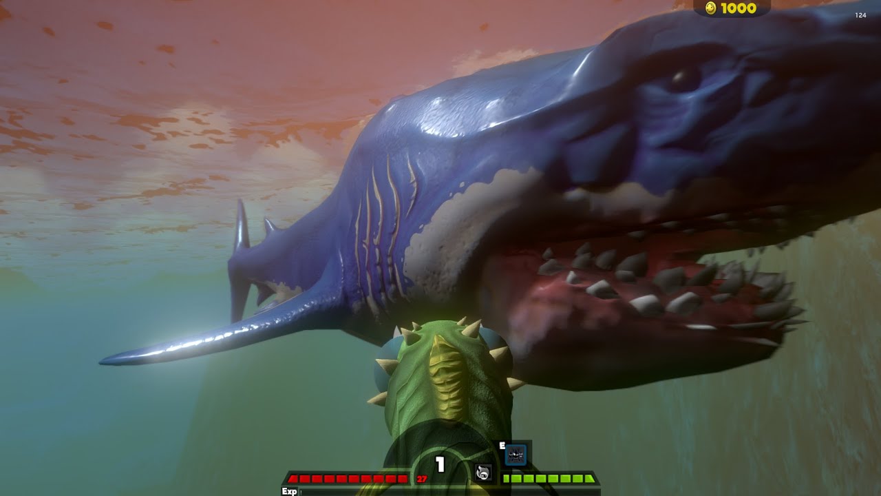 Beating the megalodon as a  Bibos in fish feed and grow Ep 1