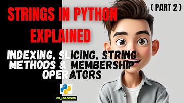 Strings in Python Explained Part-2| Absolute Beginners#6(Zero to Hero Series)|‪@cs_unlocked‬#python