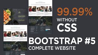 Complete Responsive Website Using Bootstrap 5 |  Bootstrap 5 Website