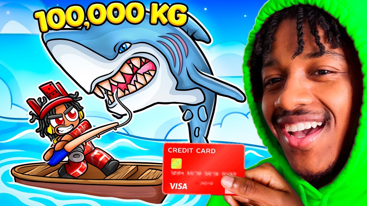 Spending $100,000 To Catch The BIGGEST SHARK In Roblox Fisch!