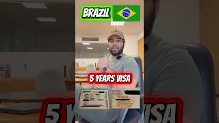 Brazil 5 Years Multiple Entry Visa