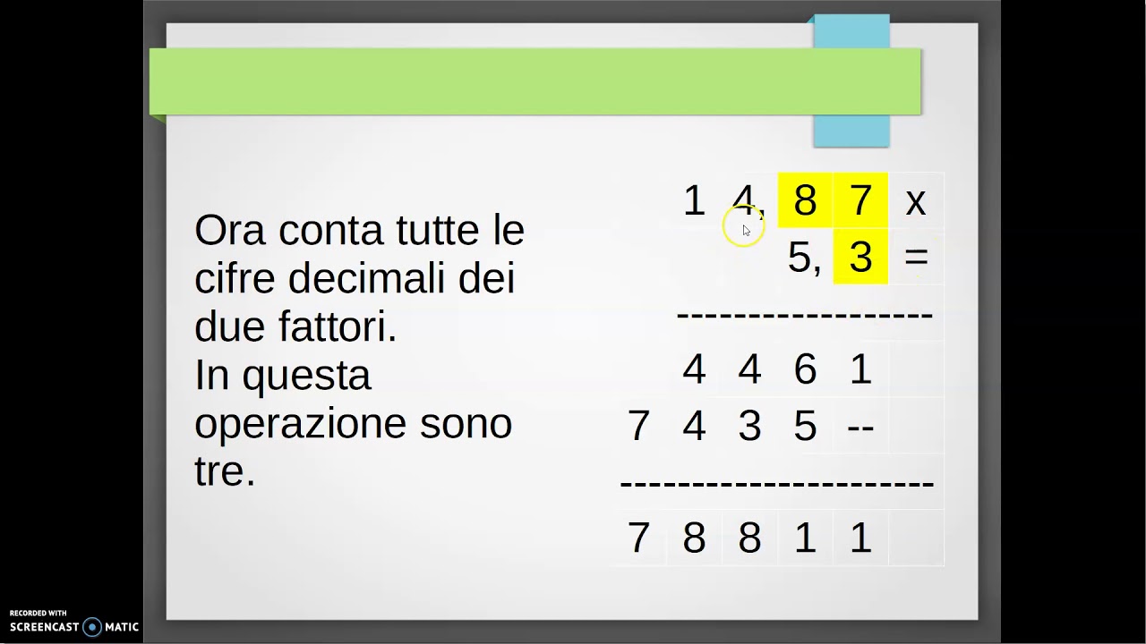 Moltiplicazioni Tra Frazioni E Numeri Interi
