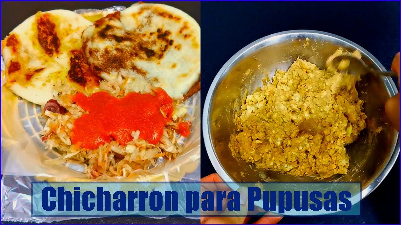 Como se prepara el Chicharron para las pupusas. Chicharron Salvadoreño paso a paso. YouTube