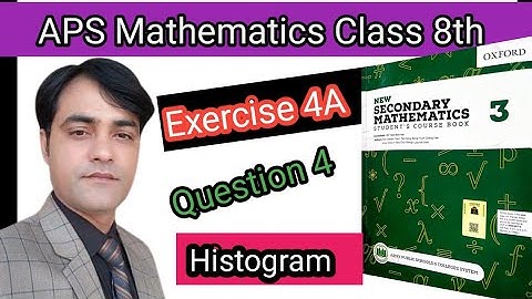 Exercise 4A Question NO 4 I Statistical Diagram I APS Maths 8th II New Secondary Mathematics Book 3