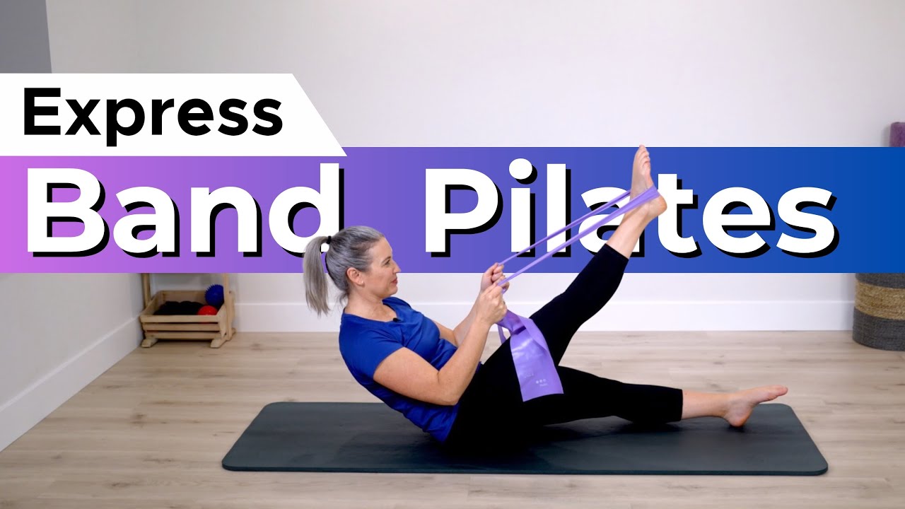 15 min Full Body Pilates Workout with a Resistance Band
