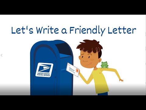 Video: 3 veidi, kā uzrakstīt draudzīgu vēstuli