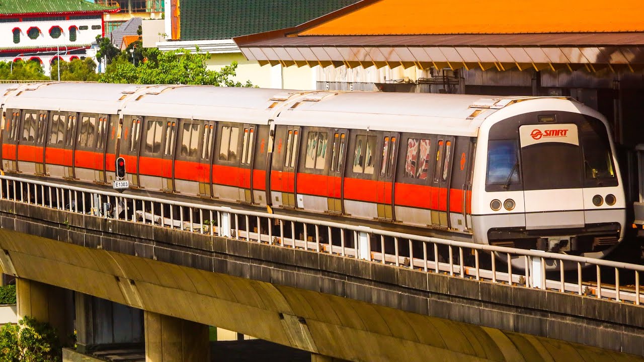 [EWL] SMRT Kawasaki-Nippon Sharyo C751B – 345/346 departing Eunos - YouTube