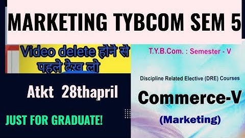 #PAPER_OUT? 2024 October  COMMERCE SEM 5 #marketing IMP Q TY BCOM SEM 5