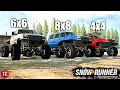 SnowRunner: DURAMAX 4X4 vs 6X6 vs 8X8! Is More Wheels BETTER?