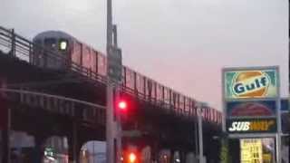 MTA New York City Subway: Manhattan-bound R62A 6 Train at the Parkchester Station (Street View).