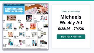 Michaels Weekly Ad 26 - 26 Top Deals