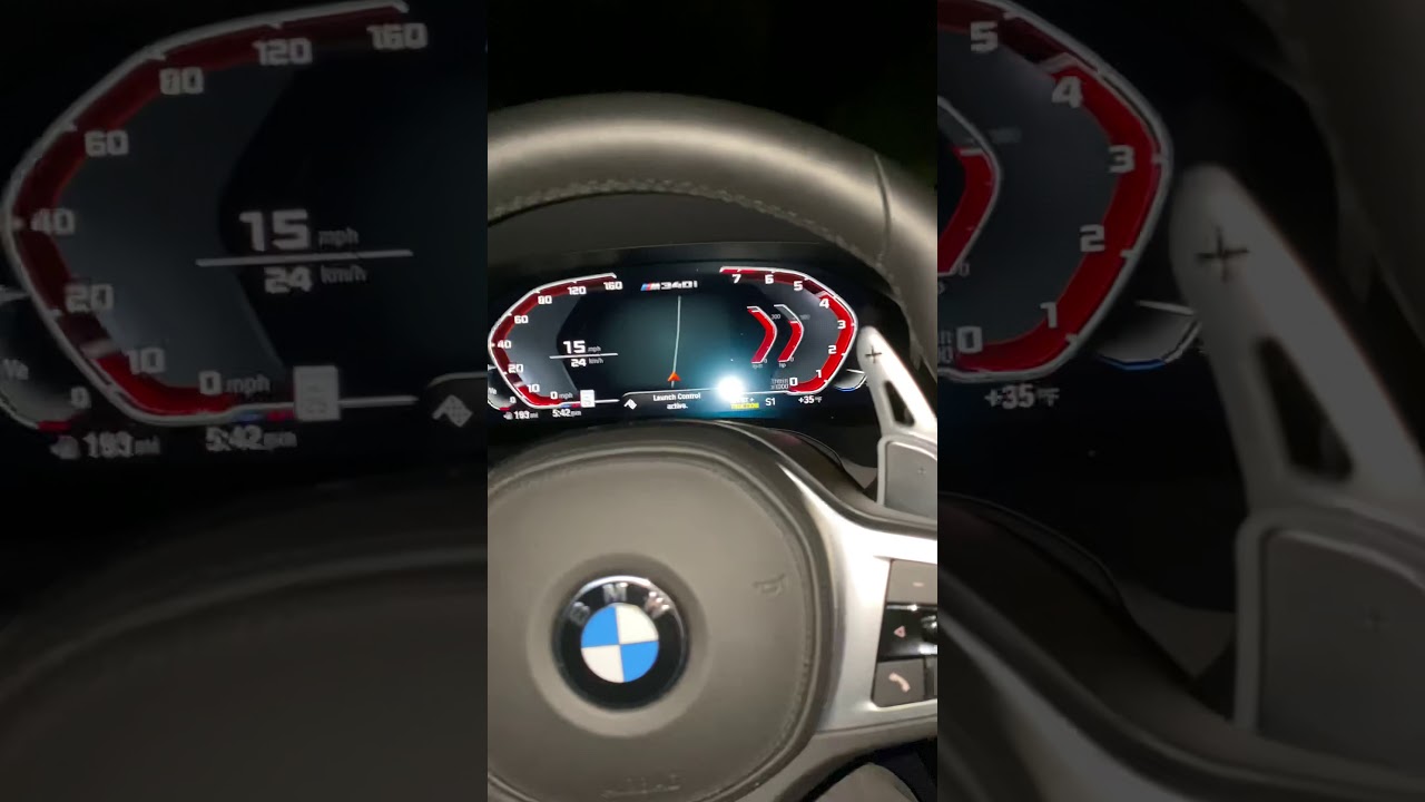 2020 BMW G20 M340i xdrive Launch Control 0-60 3.05s w/ JB4 Map 3