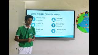 PowerPoint Presentation on Topic- Global Warming on World Earth Day by Hussain Mehdi Class -12th A
