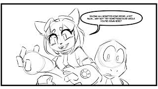 Kit in the UNDERTALE UNIVERSE?!! (Gameoverse x Undertale Comic Dub)