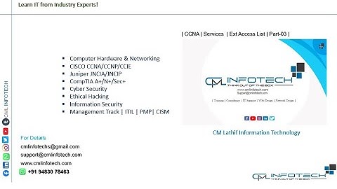 | CML INFOTECH | CCNA-01 | Access List| Part- 03 |